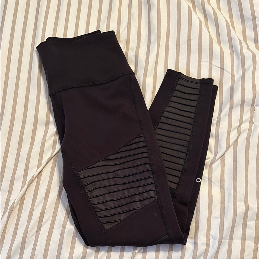 Alo 7/8 Black Moto Leggings
